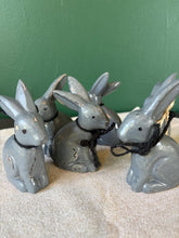 Miniature wooden bunnies