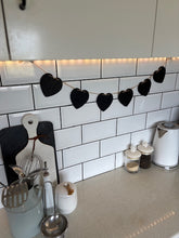 'Love heart' chalkboard bunting