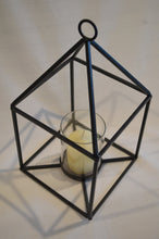 'Pyramid' wrought iron candle holder