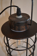 Cage-style hanging lantern light