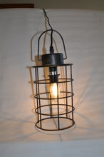 Cage-style hanging lantern light