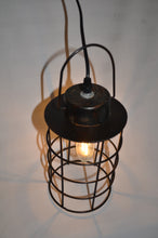 Cage-style hanging lantern light