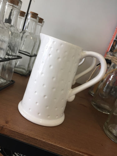 Polka dot milk jug - small