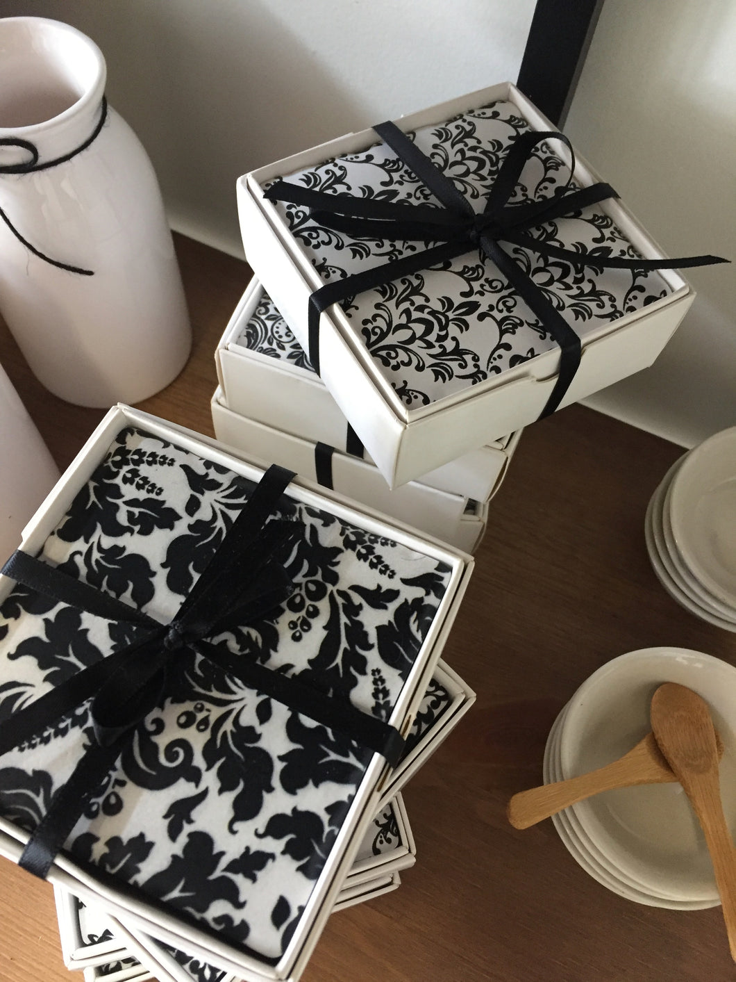 Ceramic tile coasters
