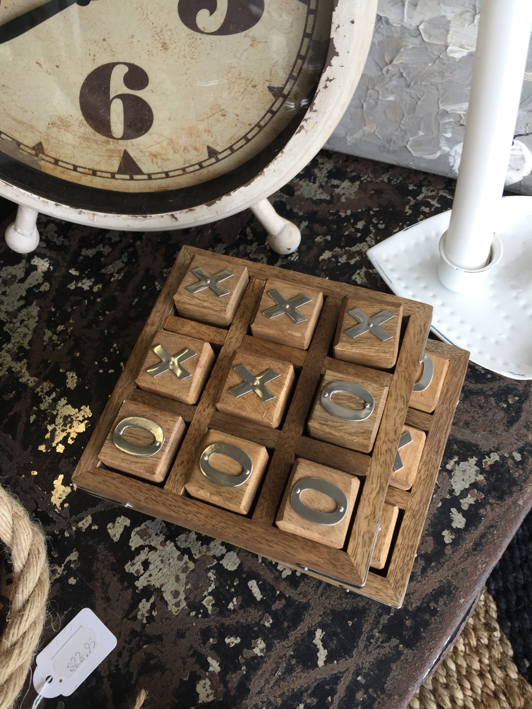 Wooden Tic-Tac-Toe set